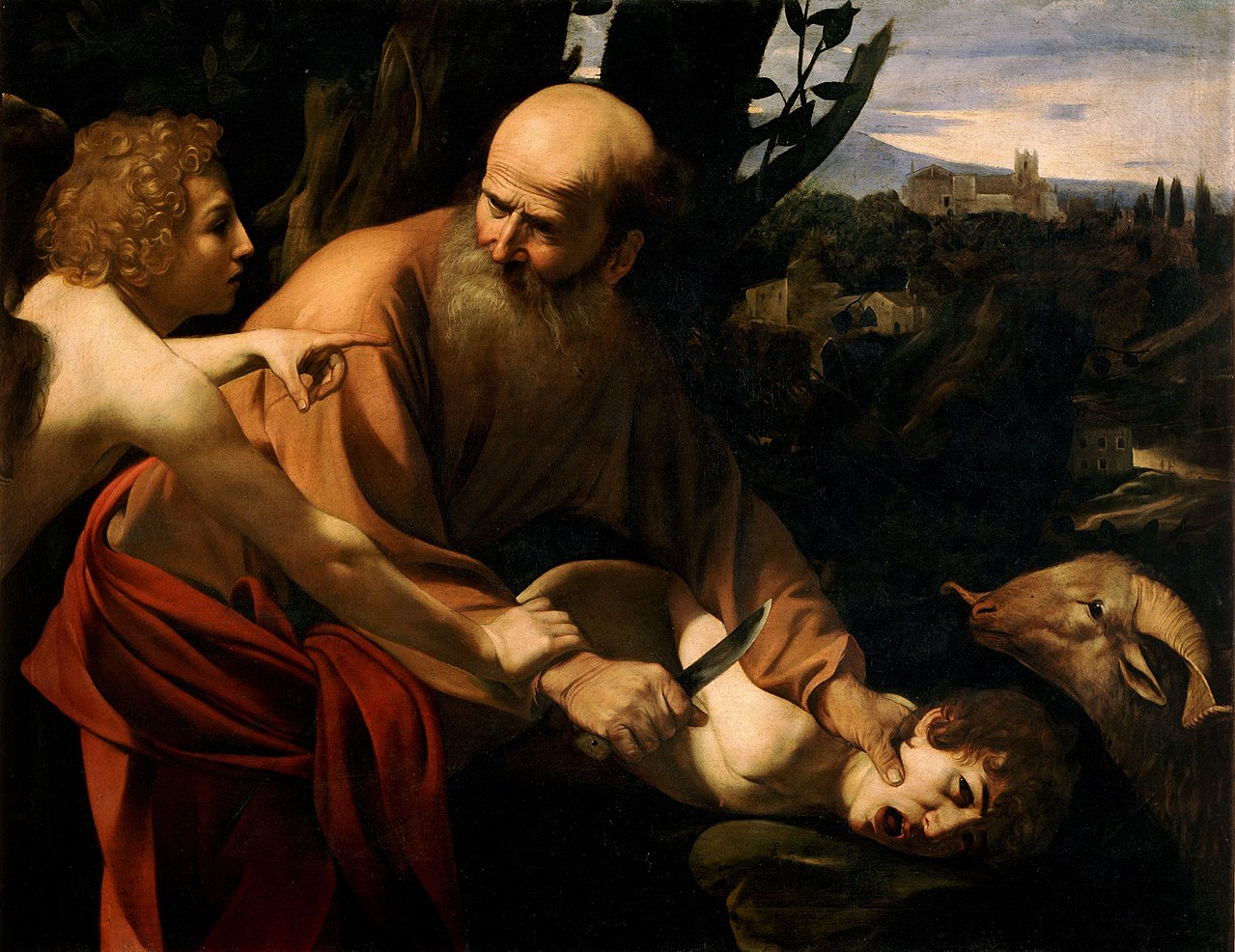 Sacrificio di Isacco. Caravaggio